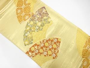 地紙に花模様織出し袋帯